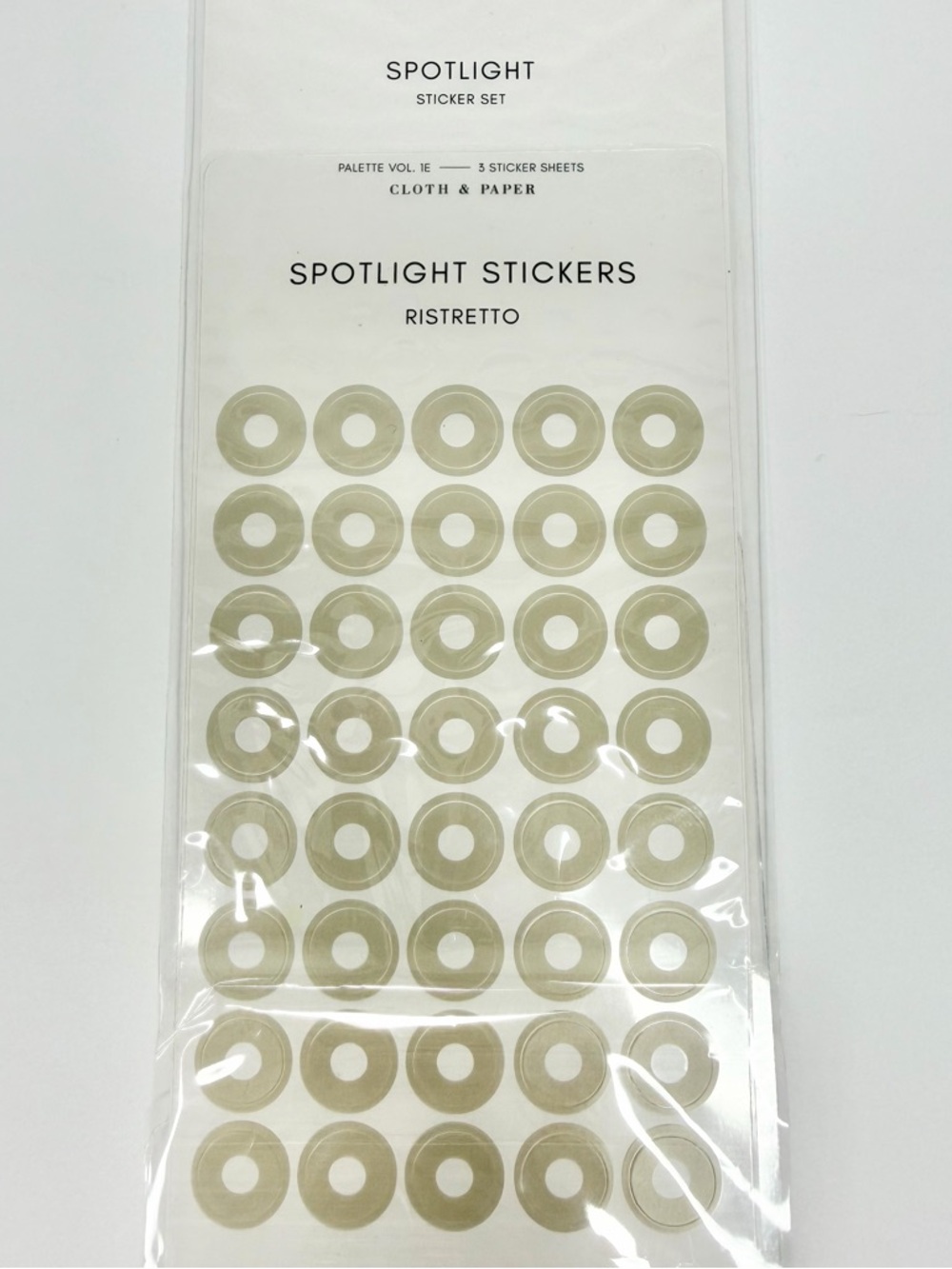 Cloth & Paper Spotlight Sticker bundle: multi-color round stickers. New - Picture 4 of 9